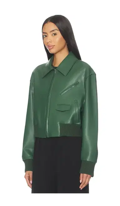 Norma Kamali Mens Zip Front Classic Cropped Jacket | Thumbnail 3 Norma Kamali Mens Zip Front Classic Cropped Jacket | Thumbnail 3