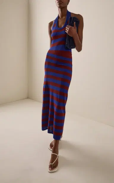 Proenza Schouler Frann Striped Cotton Maxi Dress | Thumbnail 2 Proenza Schouler Frann Striped Cotton Maxi Dress | Thumbnail 2