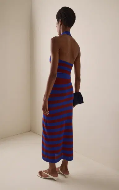 Proenza Schouler Frann Striped Cotton Maxi Dress | Thumbnail 4 Proenza Schouler Frann Striped Cotton Maxi Dress | Thumbnail 4