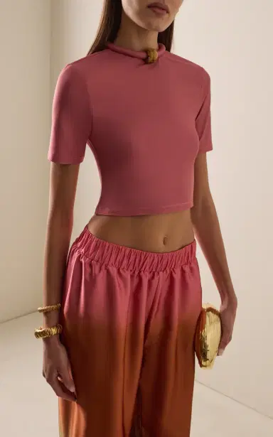Silvia Tcherassi Exclusive Rio Cropped Jersey Top | Thumbnail 2 Silvia Tcherassi Exclusive Rio Cropped Jersey Top | Thumbnail 2