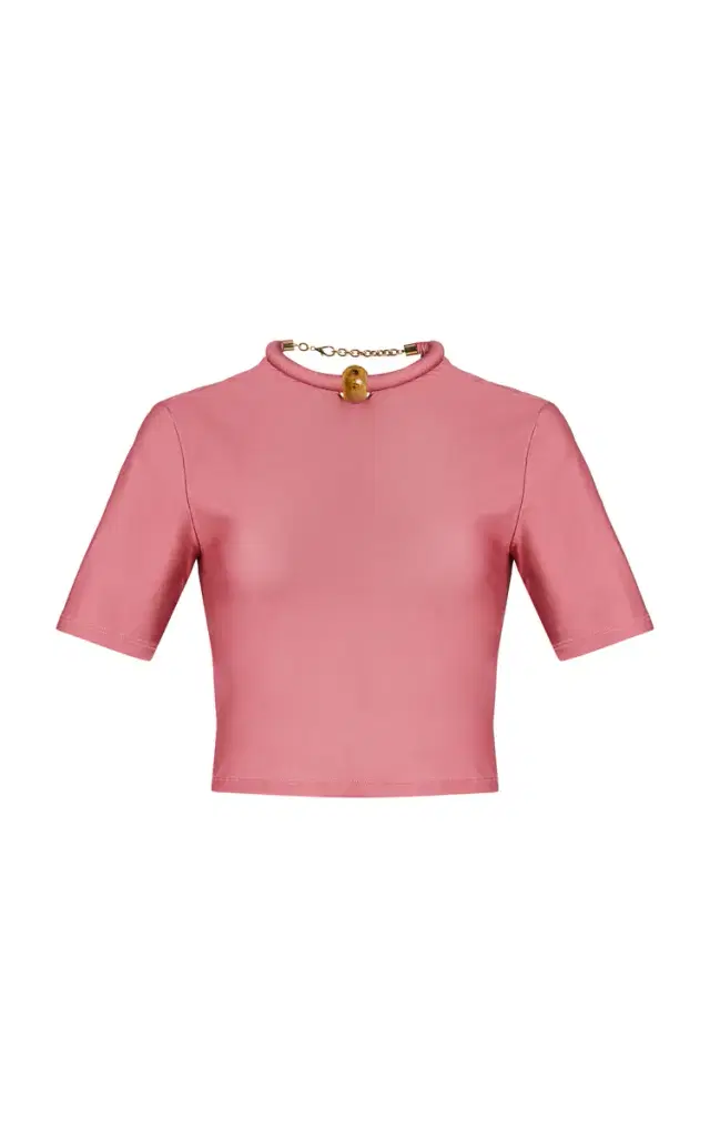 Silvia Tcherassi Exclusive Rio Cropped Jersey Top