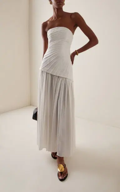 Significant Other Blyth Pleated Cotton Maxi Dress | Thumbnail 2 Significant Other Blyth Pleated Cotton Maxi Dress | Thumbnail 2