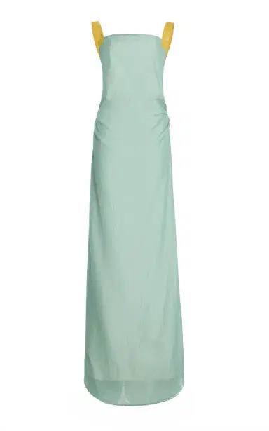 Rosie Assoulin Exclusive Just A Small Gathering Linen-Blend Gown | Thumbnail 13 Rosie Assoulin Exclusive Just A Small Gathering Linen-Blend Gown | Thumbnail 13