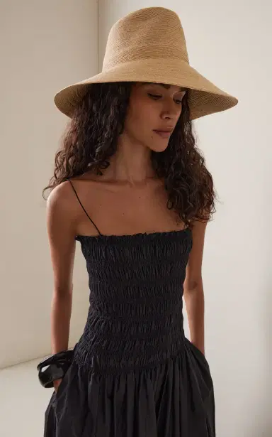 JANESSA LEONE Colette Straw Fedora | Thumbnail 2 JANESSA LEONE Colette Straw Fedora | Thumbnail 2