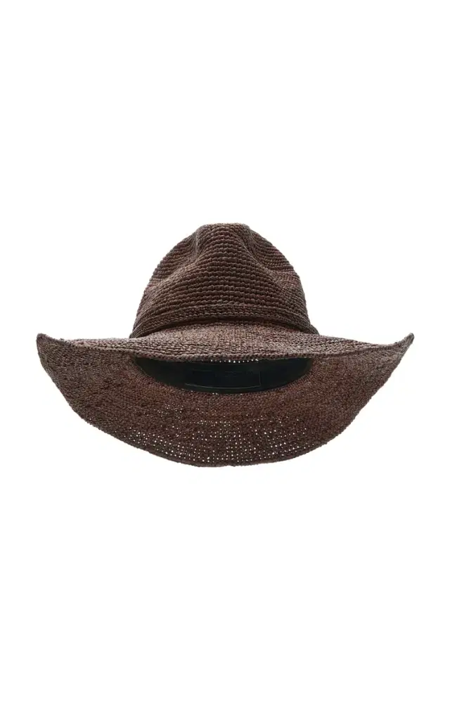 Janessa Leone Sacha Western Straw Fedora