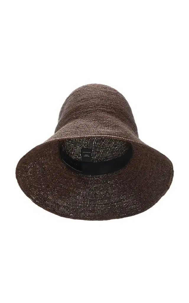 Janessa Leone Teagan Raffia Straw Bucket Hat