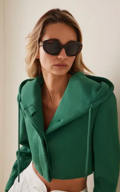 Loewe Curvy Cat-Eye Acetate Sunglasses | Thumbnail 2 Loewe Curvy Cat-Eye Acetate Sunglasses | Thumbnail 2