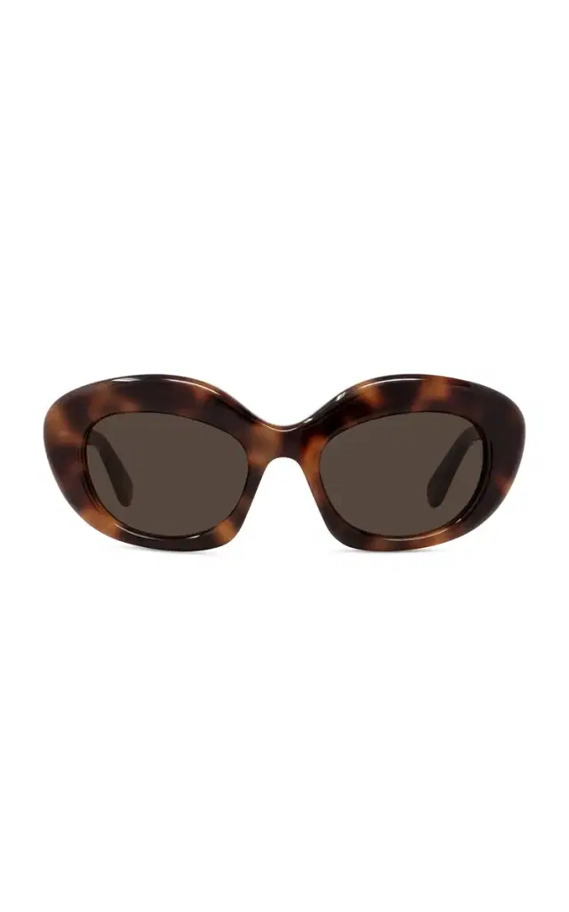 Loewe Curvy Cat-Eye Acetate Sunglasses