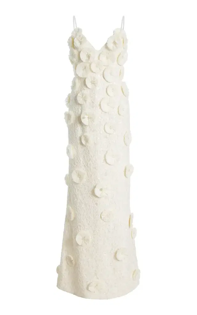 Maven Floral Raffia Gown