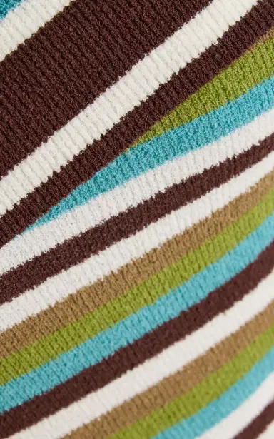Christopher Esber Extension-Drape Striped Cotton-Blend Knit Mini Dress | Thumbnail 5