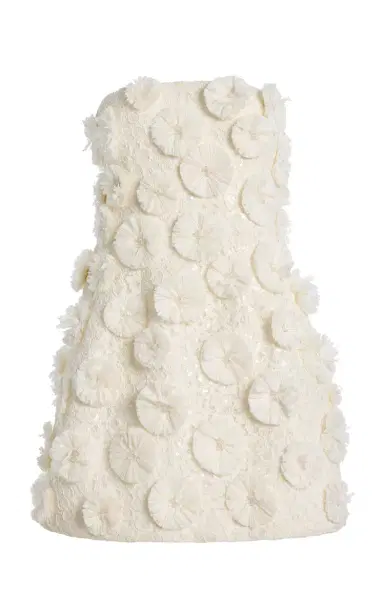 Simkhai Holland Floral Raffia Bustier Mini Dress | Thumbnail 1 Simkhai Holland Floral Raffia Bustier Mini Dress | Thumbnail 1