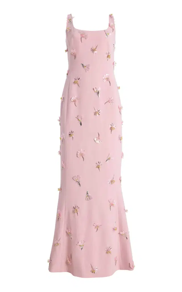 SIMKHAI Briella Embellished Crepe Gown