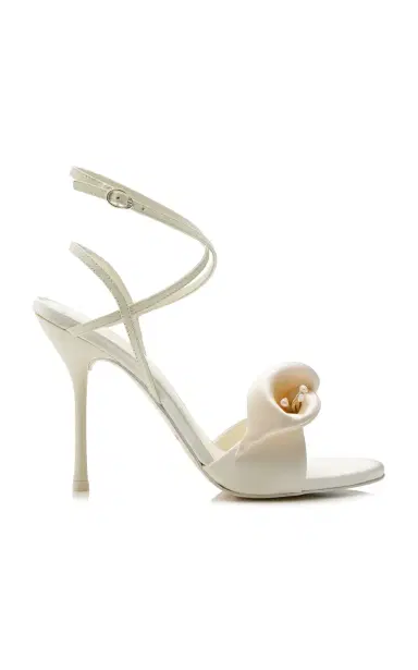 Cult Gaia Carly Satin Sandals | Thumbnail 6 Cult Gaia Carly Satin Sandals | Thumbnail 6