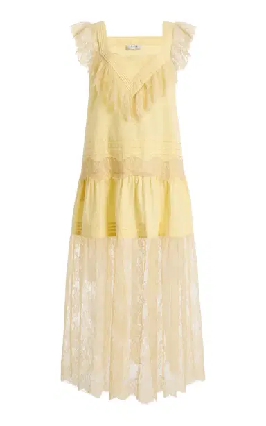 Sea Hilda Pleated Lace Midi Dress | Thumbnail 7 Sea Hilda Pleated Lace Midi Dress | Thumbnail 7