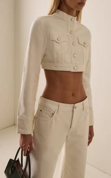 EB Denim Hannah Cropped Cotton Jacket | Thumbnail 2 EB Denim Hannah Cropped Cotton Jacket | Thumbnail 2