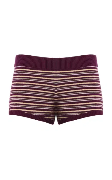 EB Denim Camden Knitted Cotton-Cashmere Mini Shorts | Thumbnail 6