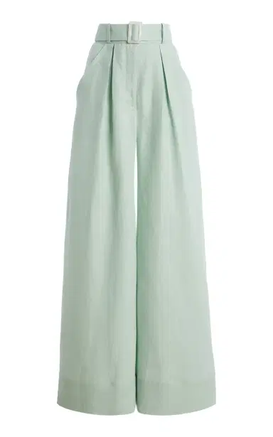 Matthew Bruch Pleated Linen Wide-Leg Pants | Thumbnail 7