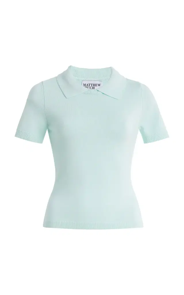 Matthew Bruch Collared Knit T-Shirt