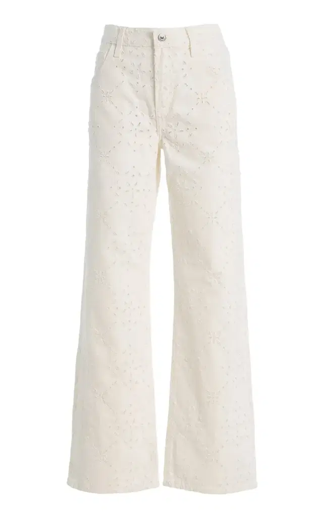 Lindz Rigid Mid-Rise Wide-Leg Jeans
