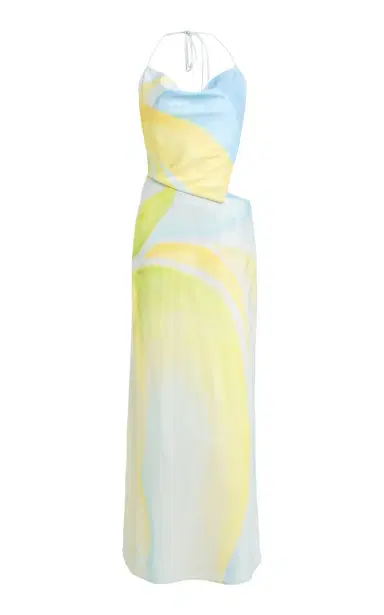 Significant Other Milou Printed Satin Maxi Dress | Thumbnail 8 Significant Other Milou Printed Satin Maxi Dress | Thumbnail 8