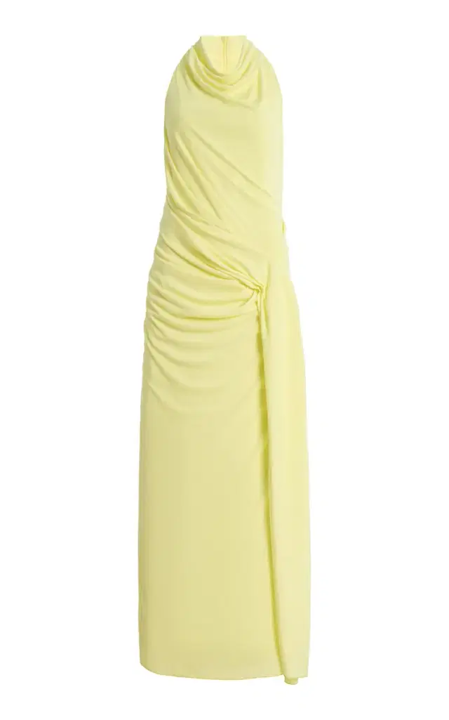 Drue Draped Jersey Maxi Dress