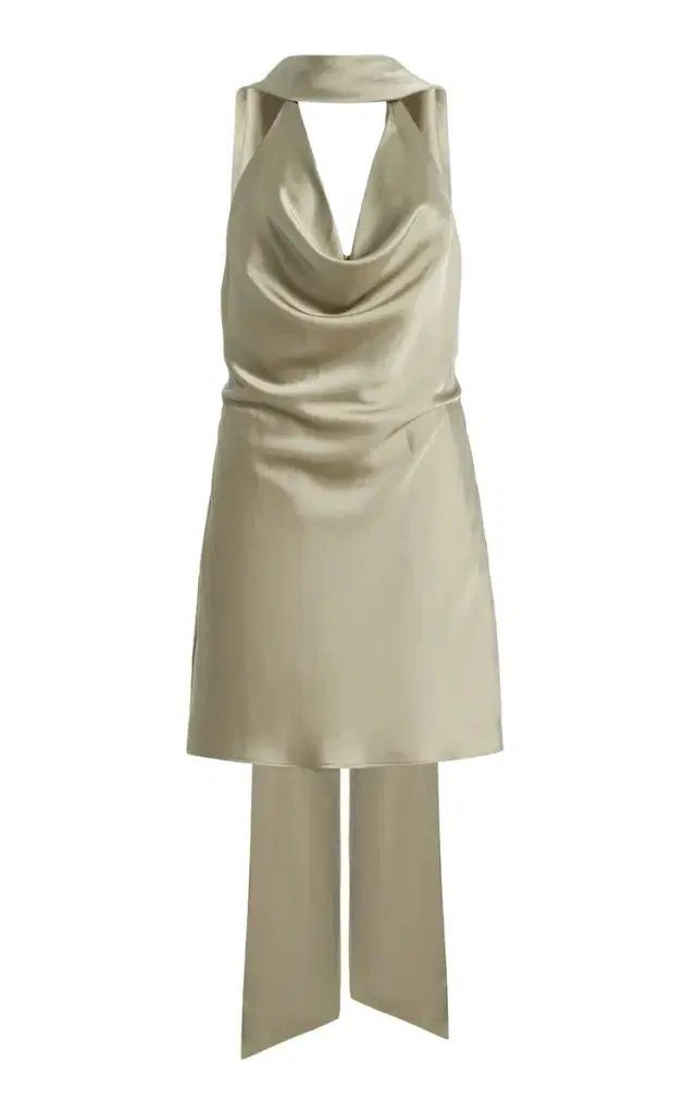 Significant Other Luka Draped Satin Mini Dress
