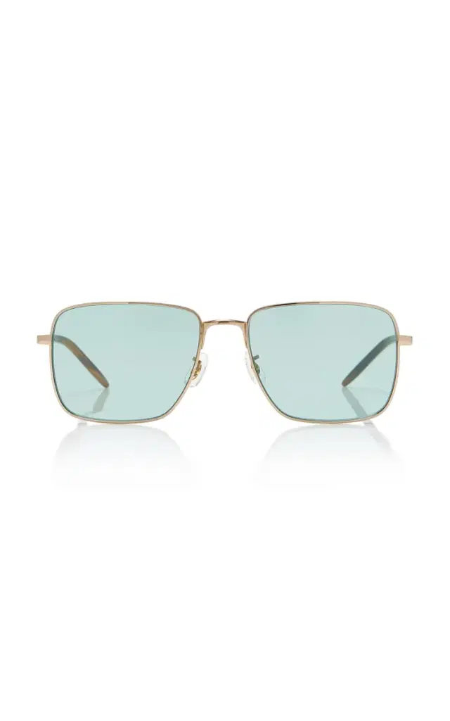 Oliver Peoples Welston Square-Frame Metal Sunglasses