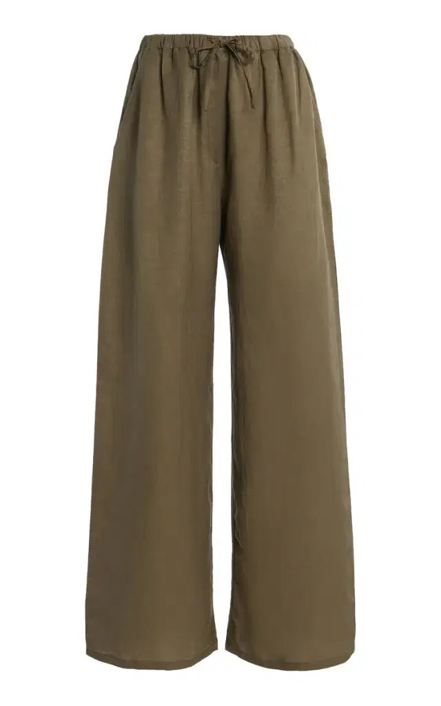 Leset Daniel Linen-Blend Drawstring Pocket Pants