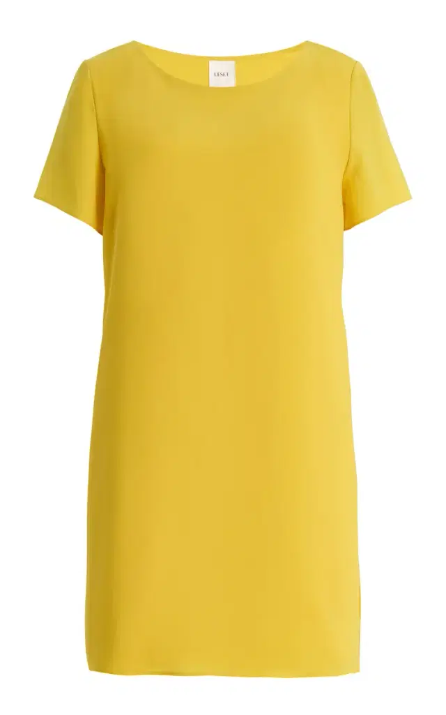 Leset Arielle Crepe Mini Babydoll Dress