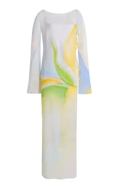 Significant Other Milou Printed Chiffon Maxi Dress | Thumbnail 6 Significant Other Milou Printed Chiffon Maxi Dress | Thumbnail 6