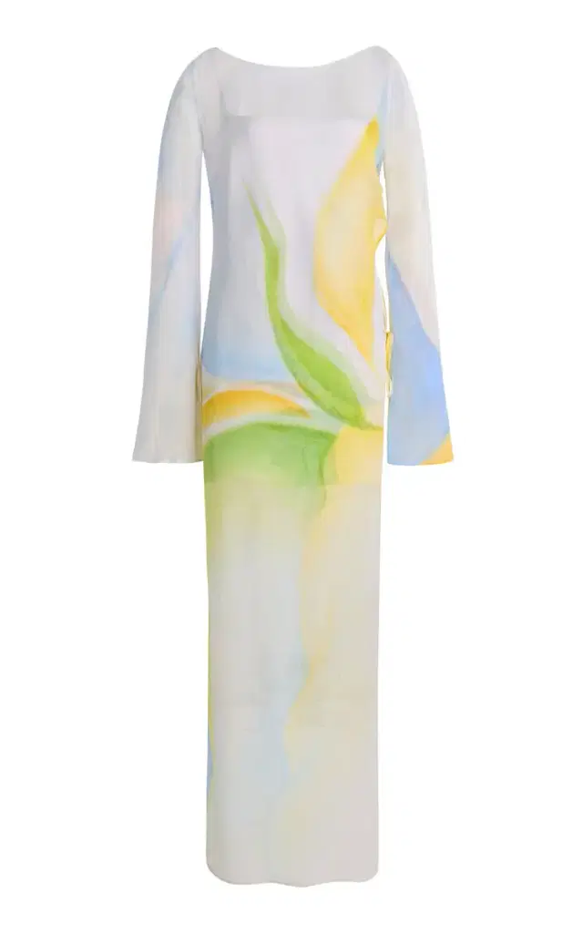 Milou Printed Chiffon Maxi Dress