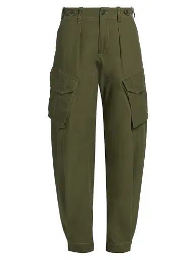 R13 Women's Barrel Cotton Cargo Pants | Thumbnail 1 R13 Women's Barrel Cotton Cargo Pants | Thumbnail 1