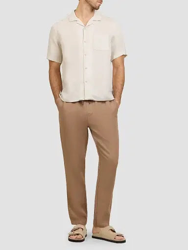 Onia Men's Air Linen-Blend Drawstring Pants - Sandalwood - Size XXL | Thumbnail 2