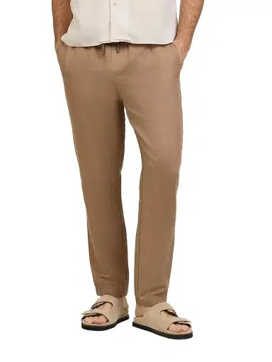Onia Men's Air Linen-Blend Drawstring Pants - Sandalwood - Size XXL | Thumbnail 1