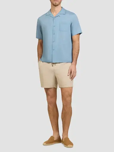Onia Men's Air Linen-Blend Camp Shirt | Thumbnail 2 Onia Men's Air Linen-Blend Camp Shirt | Thumbnail 2