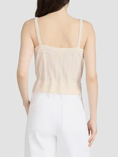 Frame Women's The Cashmere Charm Crop Tank - Cream - Size XL | Thumbnail 2 Frame Women's The Cashmere Charm Crop Tank - Cream - Size XL | Thumbnail 2