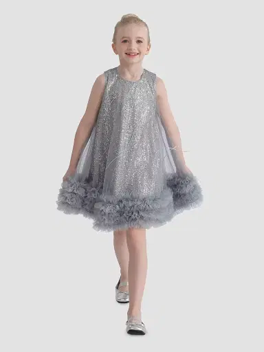 Tulleen Little Girl's & Girl's Evangeline Dress - Blue | Thumbnail 2