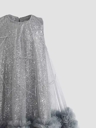 Tulleen Little Girl's & Girl's Evangeline Dress - Blue | Thumbnail 5