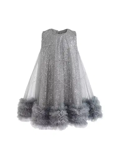 Tulleen Little Girl's & Girl's Evangeline Dress - Blue | Thumbnail 1