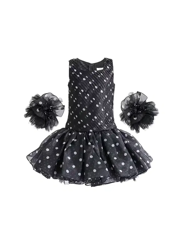Little Girl's & Girl's Calivra Dress - Black
