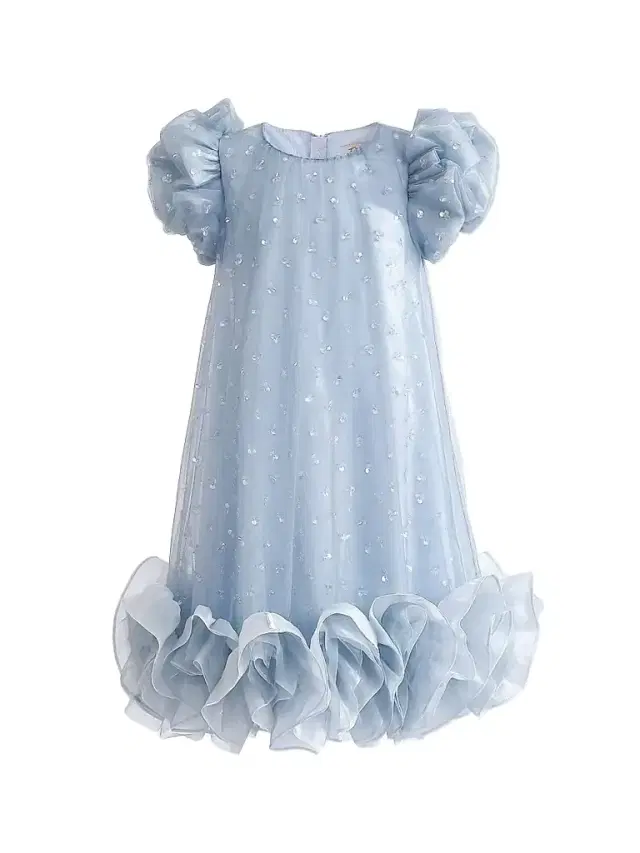 Little Girl's & Girl's Thalina Dress - Blue