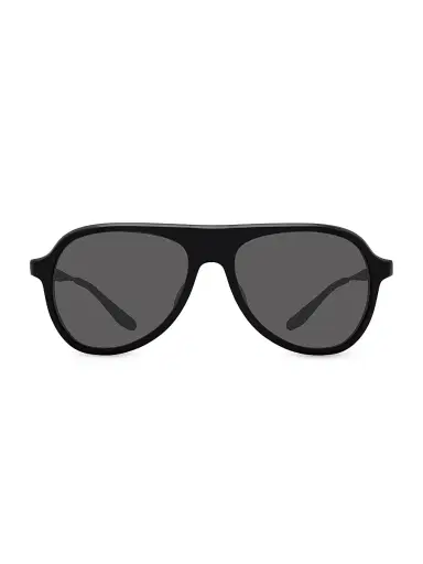 BARTON PERREIRA Men's Vedretta 55MM Aviator Sunglasses - Black | Thumbnail 2