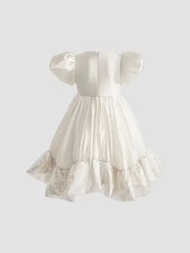 Tulleen Little Girl's & Girl's Aurora Dress - Cream | Thumbnail 5