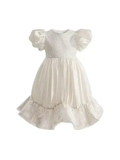 Tulleen Little Girl's & Girl's Aurora Dress - Cream | Thumbnail 1