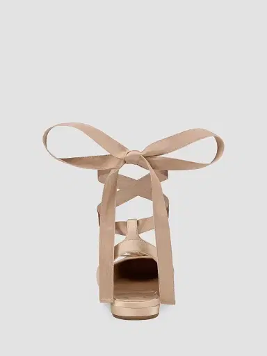 Christian Louboutin Women's Cassia Lace Up Flats - Blush | Thumbnail 3