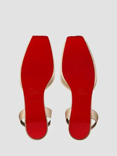 Christian Louboutin Women's Cassia Lace Up Flats - Blush | Thumbnail 5
