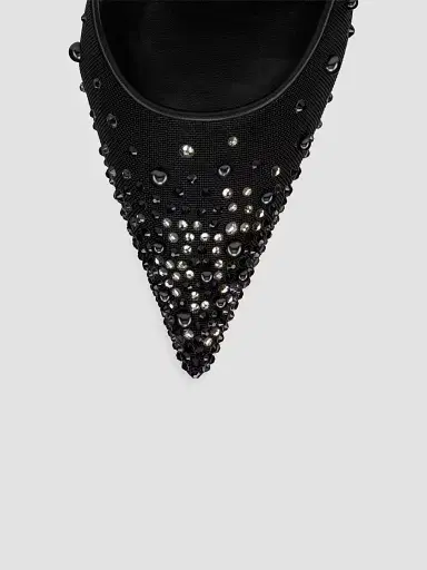 Christian Louboutin Women's Miss Z Degrastrass Perla Pumps - Black - Size 12 | Thumbnail 4