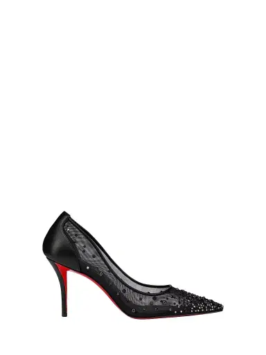 Christian Louboutin Women's Miss Z Degrastrass Perla Pumps - Black - Size 12 | Thumbnail 1