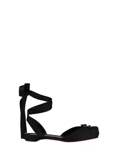 Christian Louboutin Women's Cassia Lace Up Flats | Thumbnail 1 Christian Louboutin Women's Cassia Lace Up Flats | Thumbnail 1