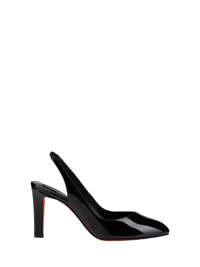 Christian Louboutin Women's Fanny Love Slingback Heels - Black